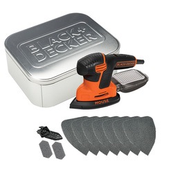 Black and Decker - Lixadora Mouse 120W com 10 acessrios e lata - KA2000AT