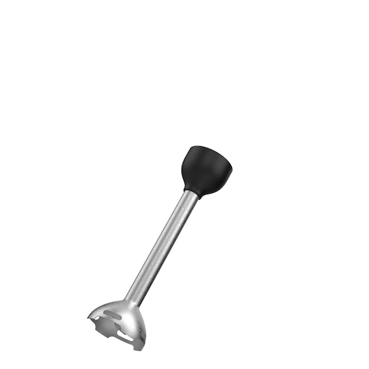 BLACKDECKER BCKM1011KGF immersion blender attachment, stainless steel, product angle on white background.