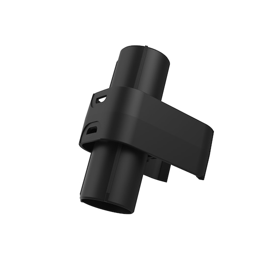 Photo of BLACKDECKER BHFEA640WP vacuum cleaner accessory, black plastic attachment, side angle, white background.