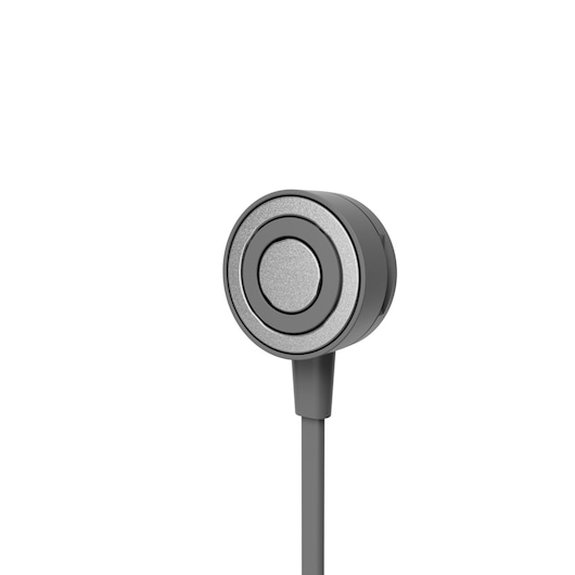 BLACKDECKER BHFEA640WP accessory cord with round magnetic connector, close-up angle, gray and silver finish.